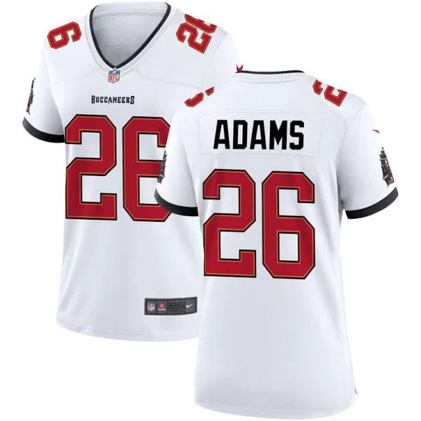 Men Tampa Bay Buccaneers 26 Andrew Adams Nike White Game NFL Jersey